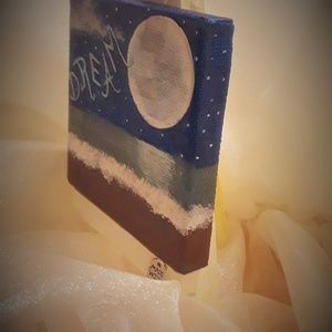 BeaslePunk Art Original Accents - Dream Away - mini canvas art original 3" x 3" BeaslePunk Art Original Accents - Dream Away - mini canvas art original 3" x 3"